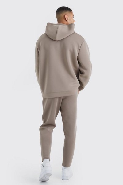 NO BRAND Pantaloni strâmți din spumă bej, cu talie conică și șnur, 7/8, cu bu...