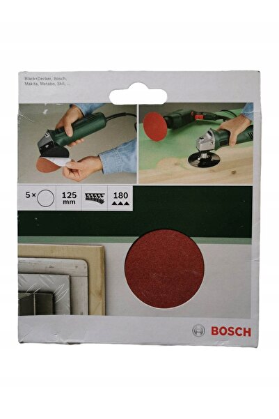 NO BRAND Disc de șlefuire Bosch cu prindere velcro 125mm P180 5 bucăți