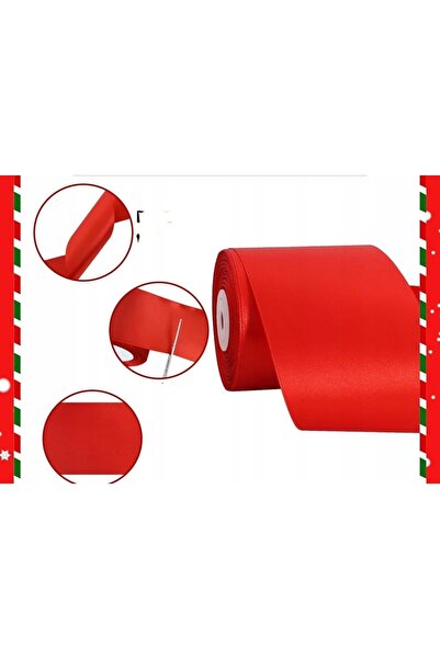 NO BRAND Panglică de satin 20 m X 10 cm Roșie