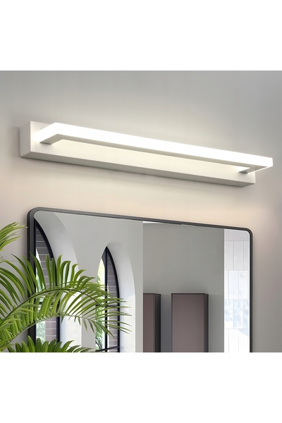 NO BRAND Aplică de perete liniară pentru baie, LED albă, modernă, 4000K, 8W, ...