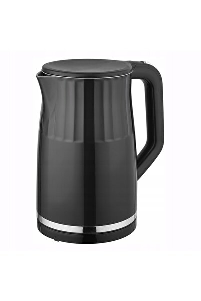 Kamille Fierbător electric cu control al temperaturii, fără fir, 1.7L, negru