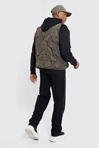 NO BRAND Blugi negri, croială dreaptă, relaxată, din bumbac, Small Boohoo 48