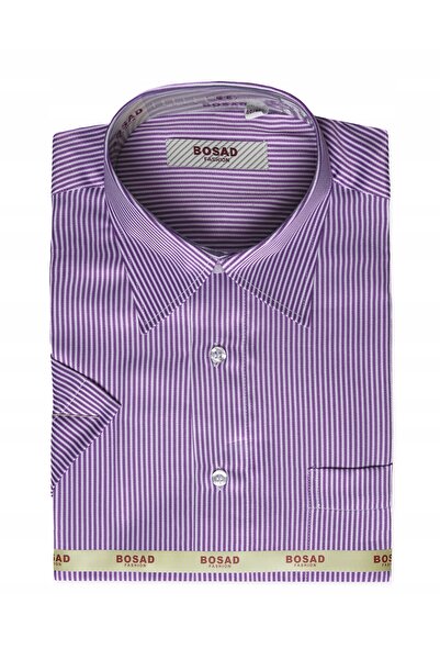 NO BRAND Cămașă elegantă business casual pentru bărbați, din bumbac, cu mânec...