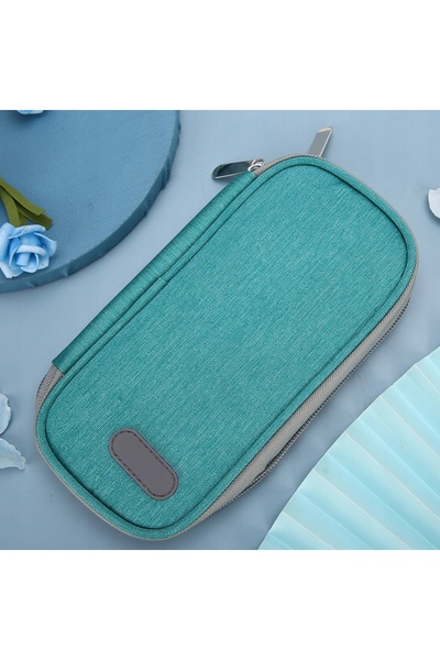 NO BRAND Geantă termoizolantă pentru insulină 21X11,5X3 cm Verde