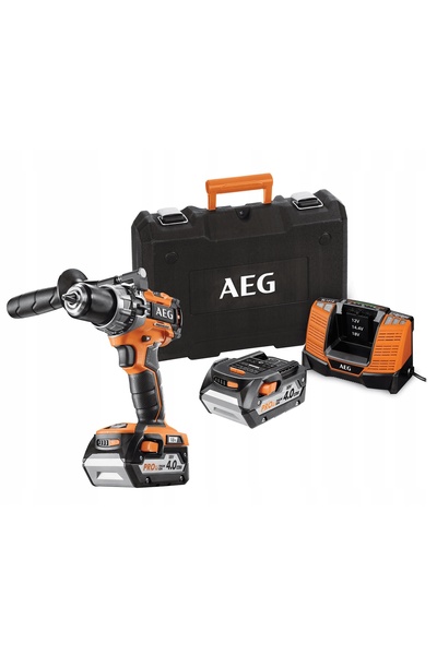 NO BRAND Aeg 18V Mașină de găurit și înșurubat cu percuție + 2x 4Ah + Încărcă...