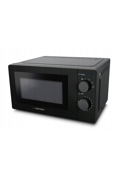 NO BRAND Cuptor cu microunde puternic, negru, de sine stătător, 20L, 1100W, c...
