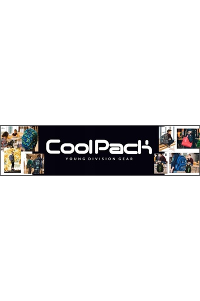 NO BRAND Coolpack Rucsac școlar cu multiple compartimente, Negru, Nuanțe de g...