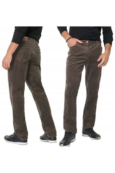 NO BRAND Pantaloni călduroși din catifea reiată pentru bărbați, din catifea r...