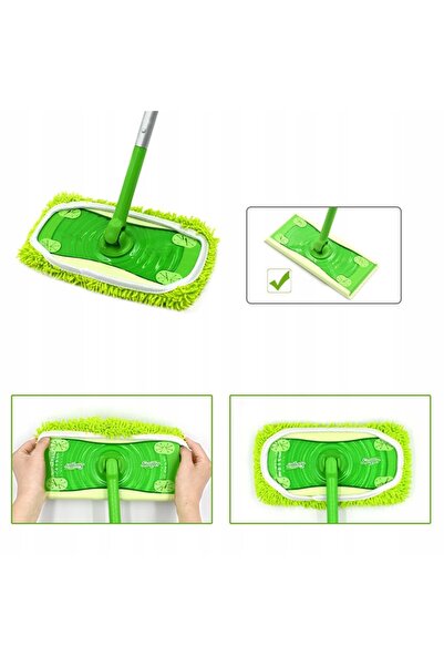 NO BRAND 10 bucăți lavete de rezervă reutilizabile pentru mop rotativ