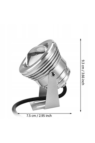 NO BRAND REFLEKTOR RGB CU 9 LED-URI, IP67, REZISTENT LA APĂ, CU TELECOMANDĂ