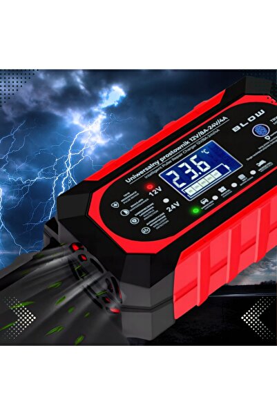 NO BRAND Redresor Automat Inteligent Încărcător de Baterii LCD 24V 12V 8A