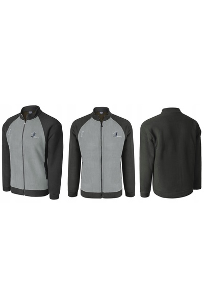 NO BRAND Hanorac călduros din fleece pentru bărbați, cu fermoar, fleece elast...