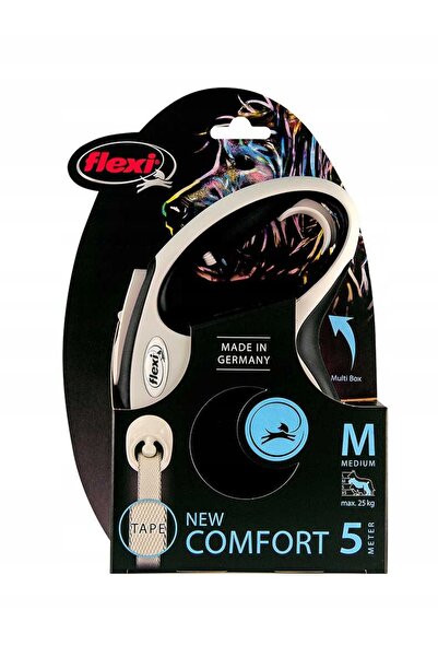 NO BRAND Lesă automată Flexi New Comfort M Tape 5 m