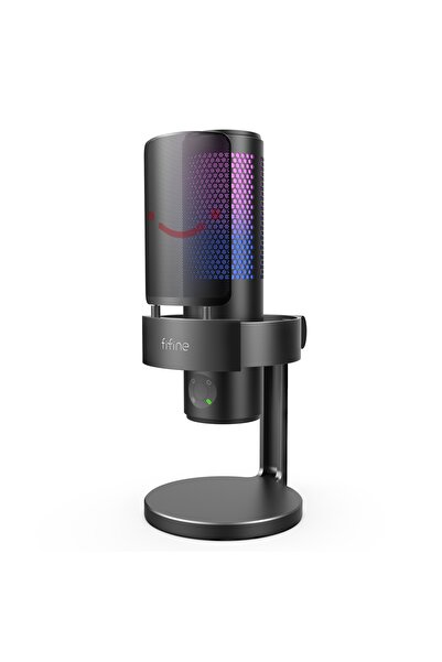 NO BRAND Microfon de studio cu condensator Fifine A9 USB RGB Plug&Play pentru...