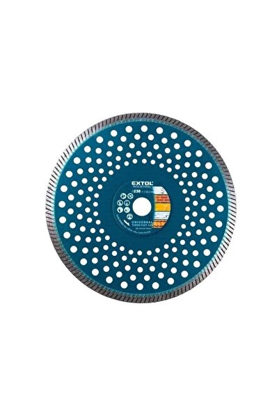 NO BRAND Disc de tăiere turbo cu diamant industrial Extol, pentru tăiere rapi...