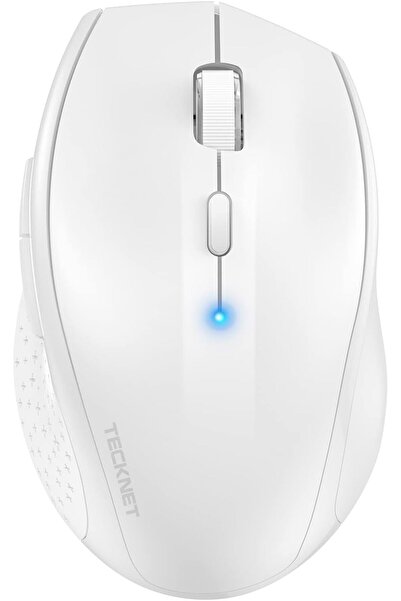 TECKNET Mouse wireless pentru computer Bluetooth 3200DPI Alb