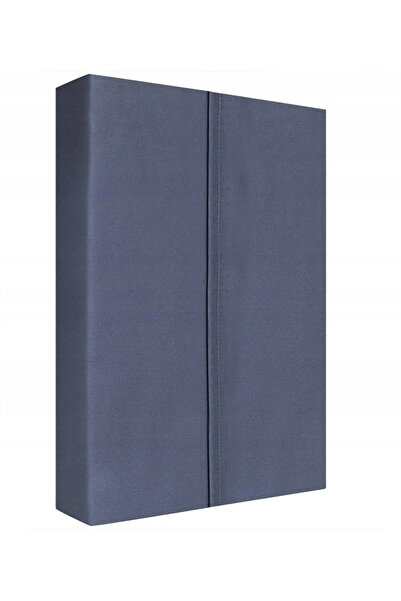 NO BRAND Cearșaf de pat din satin fără elastic 220X210 Albastru marin