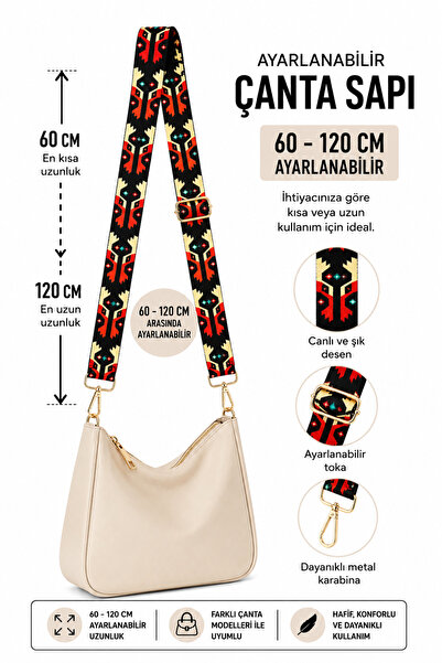 vollen yarn Podesivi remen za torbu sa uzorkom 60-120 cm, remen za nošenje pr...