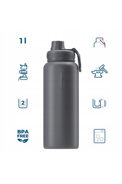 Wessper Termos pentru băuturi B3 THERMOSTEEL bidon termos 1000 ml