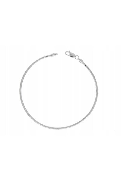 NO BRAND Brățară argintie cu zale circulare 1.9mm 20cm