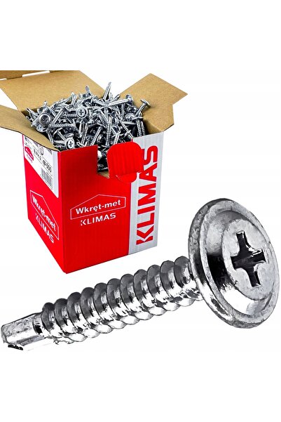 Klimas Wkret-Met Șuruburi autoforante cu șaibă 4.2x 13 mm 1000 bucăți Aer con...