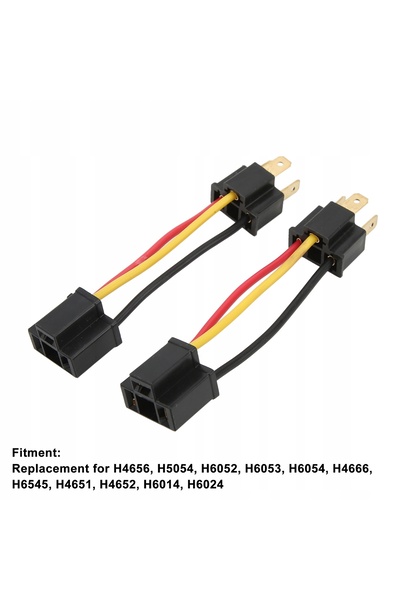 NO BRAND 2 bucăți Soclu pentru bec LED H4 pentru far