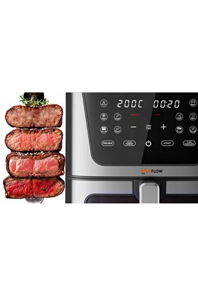 NO BRAND Friteuză cu aer cald fără ulei 8L 1800W Vas mare XL Profesională