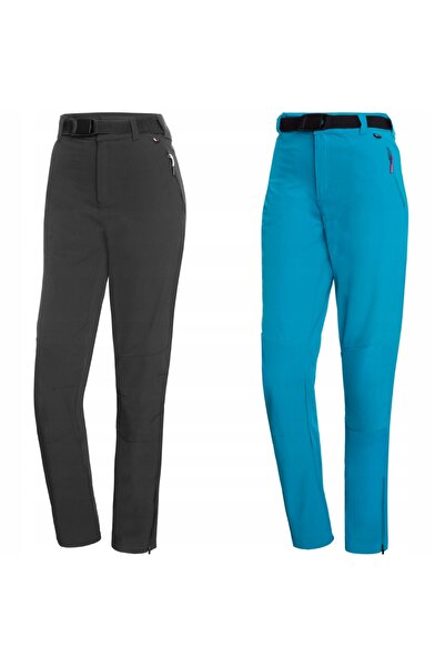 NO BRAND Pantaloni de trekking de damă elastici Viking Expander - negri L