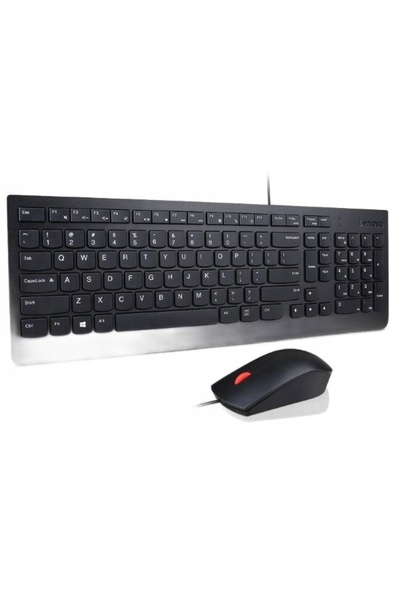 NO BRAND Set Tastatură + Mouse Lenovo Essential, Combo cu fir, Tastatură și M...