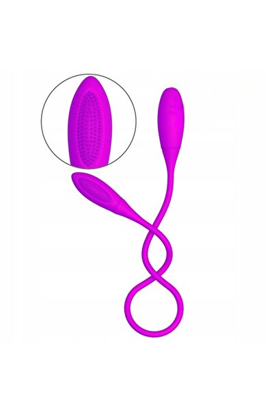 NO BRAND Aparat de masaj pentru cuplu, bilateral, roz, 60 cm, 2 motoare, 7 mo...