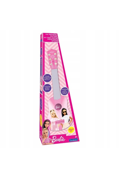 LEXIBOOK Barbie Prima mea chitară cu manual de învățare pentru copii
