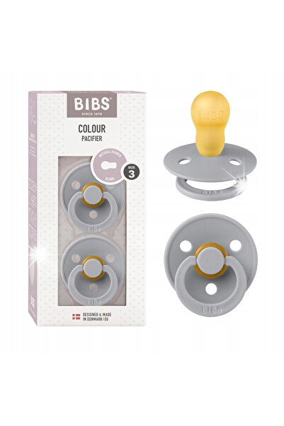 NO BRAND Bibs Colour Pachet de 2 Suzete Rotunde pentru Bebelusi 18 luni+ Nor