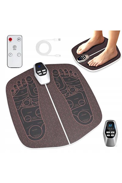 NO BRAND Aparat de masaj pentru picioare EMS, electrostimulator muscular, 8 m...