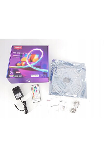 NO BRAND Bandă LED elastică tip neon 5m RGB Lucienstar