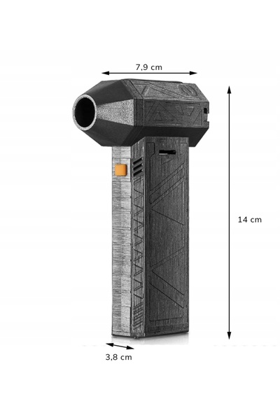 NO BRAND Mini ventilator suflant portabil, reîncărcabil prin USB, multifuncți...