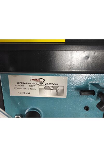 NO BRAND Mașină de găurit Magnum 1650 W cu menghină 500-2750 RPM