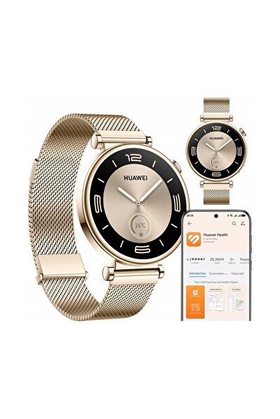 Huawei eKit Huawei Watch Gt4 Elegant 41mm Auriu Smartwatch GPS pentru Femei R...