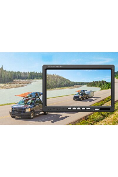 NO BRAND Kit Cameră Marșarier cu Monitor Optic 7 " 12/24V pentru Autobuz, Cam...