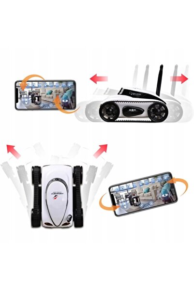 NO BRAND Mașină RC pentru copii cu cameră, Wi-Fi 2.4Ghz, control prin aplicaț...