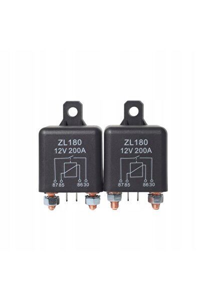 NO BRAND Releu de pornire auto de mare putere, pachet de 2, 12V 200A