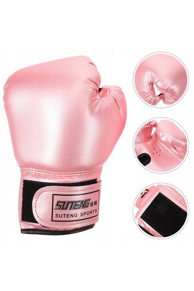 NO BRAND Mănuși de box pentru copii roz 4 oz