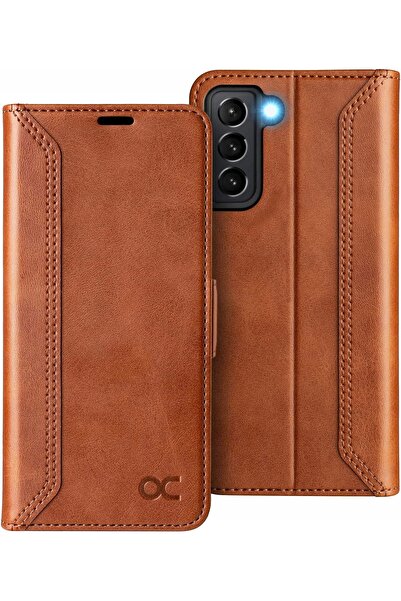 NO BRAND Husă tip carte din piele Ocase pentru Samsung Galaxy S21, portofel, ...