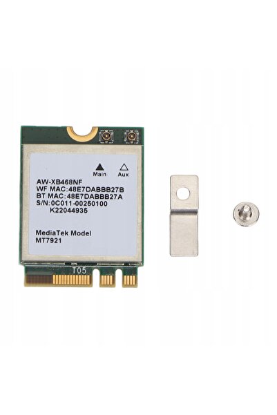 NO BRAND Placă de rețea WiFi Mt7921 1800Mbps 2.4/5 Ghz pentru sistemele Windo...