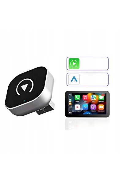 NO BRAND Adaptor Wireless Android Auto Carplay 2 în 1 Plug and Play Mini AI Auto