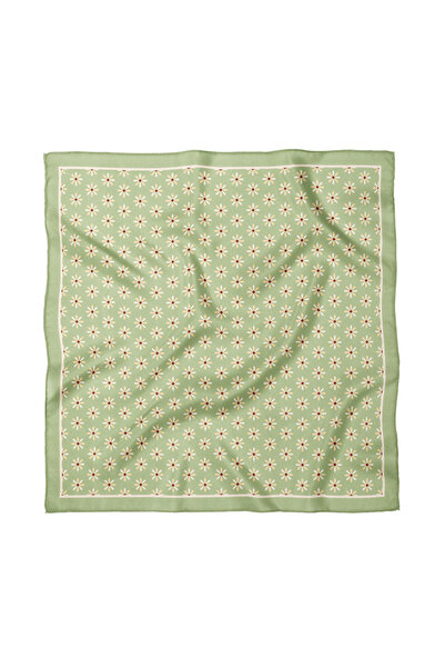 Sultan İpek Floral Patterned Scarf / Bandana 70X70Cm