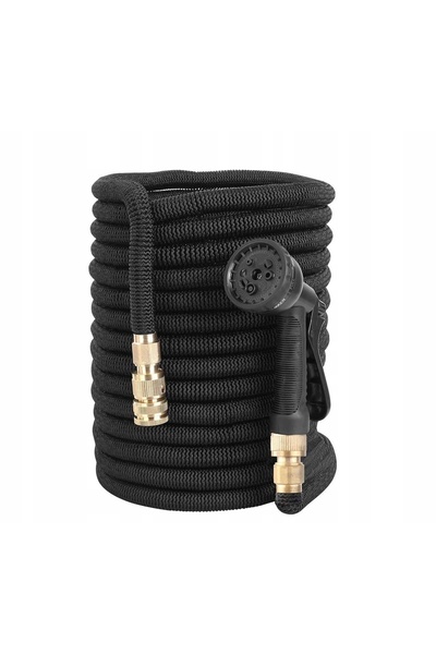 Koanni Furtun de grădină 60m extensibil + conectori + pistol de udare