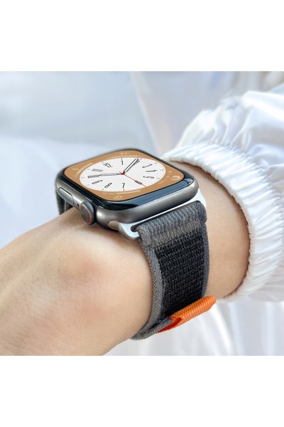 NO BRAND Curea de nailon pentru Apple Watch Ultra 49 mm