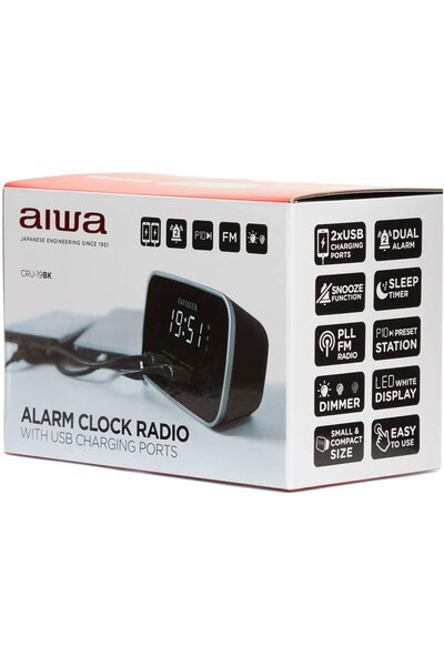 NO BRAND Radio Ceas Deșteptător Aiwa Cru-19Bk