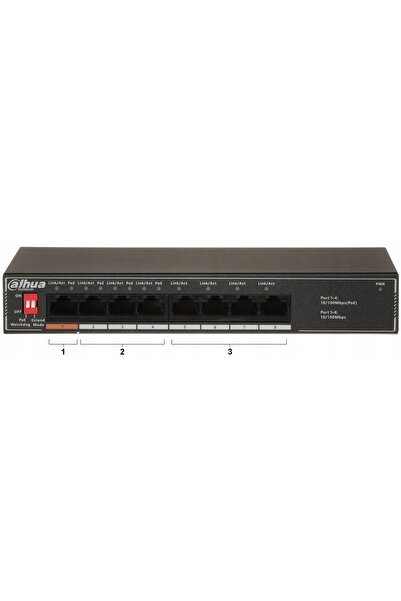 NO BRAND Switch PoE Sf1008Lp 8 Porturi Dahua
