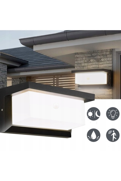 NO BRAND Lampă de exterior LED pentru ușa de la intrare cu senzor de mișcare 18W